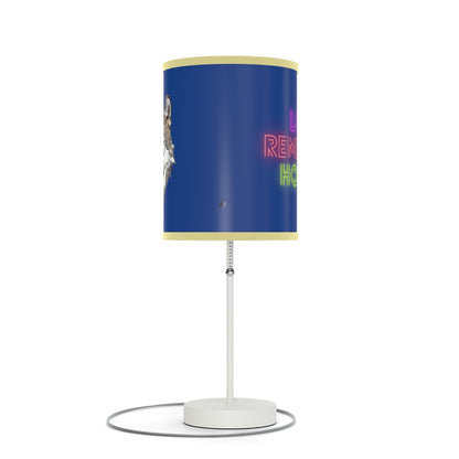 Lamp on a Stand, US|CA plug: Wolves Dark Blue