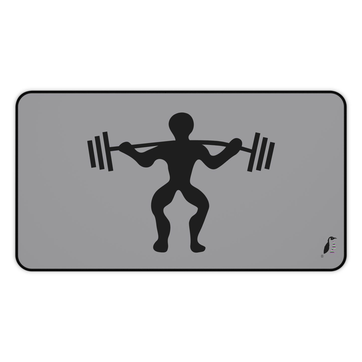 Desk Mat: Weightlifting Grey