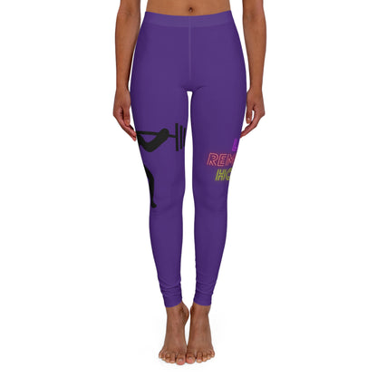 Women's Spandex Leggings: Weightlifting Purple