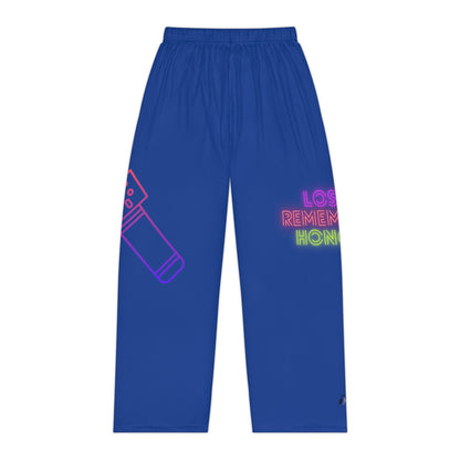 Women's Pajama Pants: Music Dark Blue