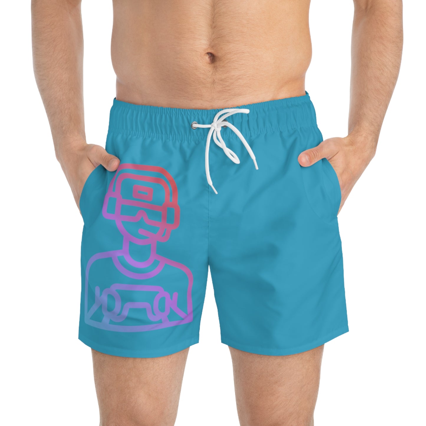 Swim Trunks: Gaming Turquoise