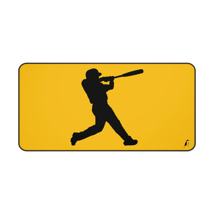 Desk Mat: Baseball Yellow