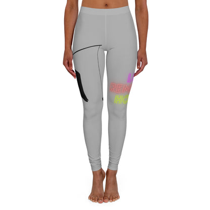 Women's Spandex Leggings: Fishing Lite Grey