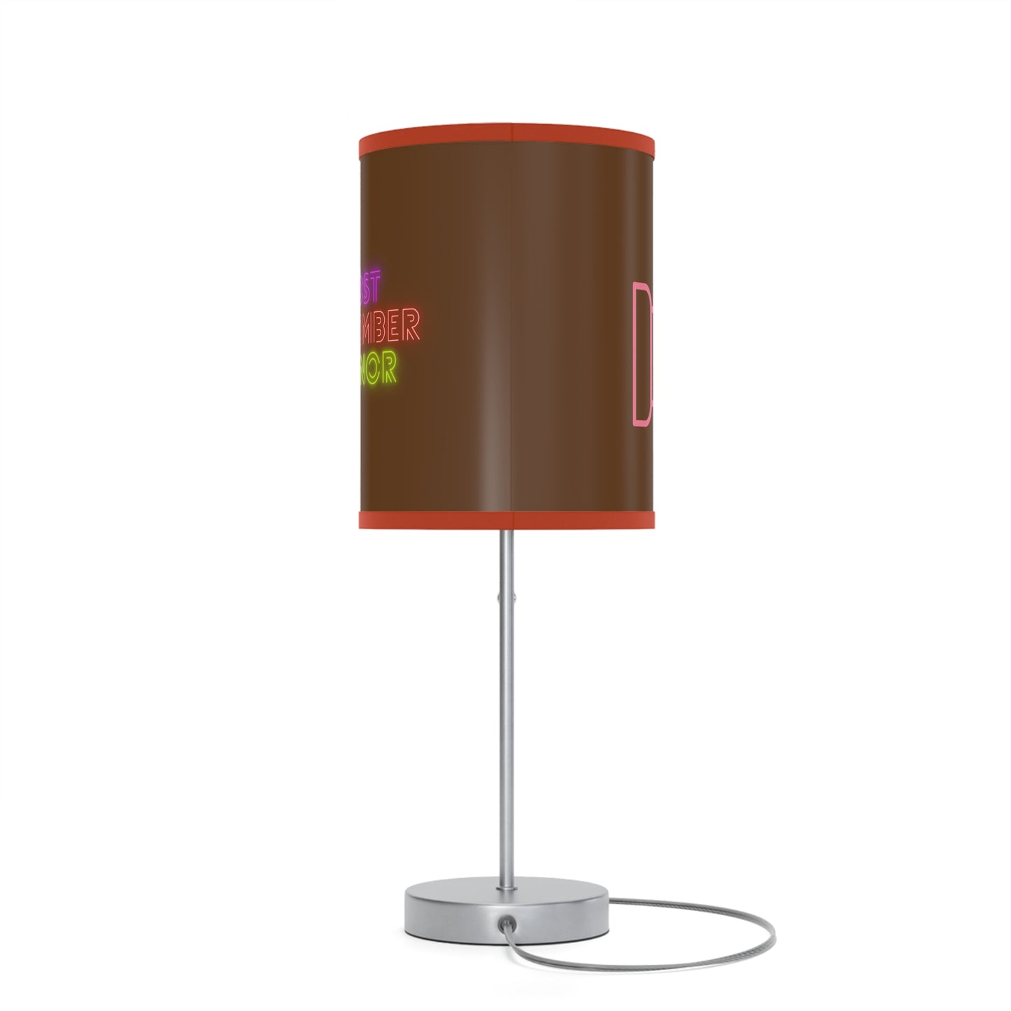 Lamp on a Stand, US|CA plug: Fight Cancer Brown