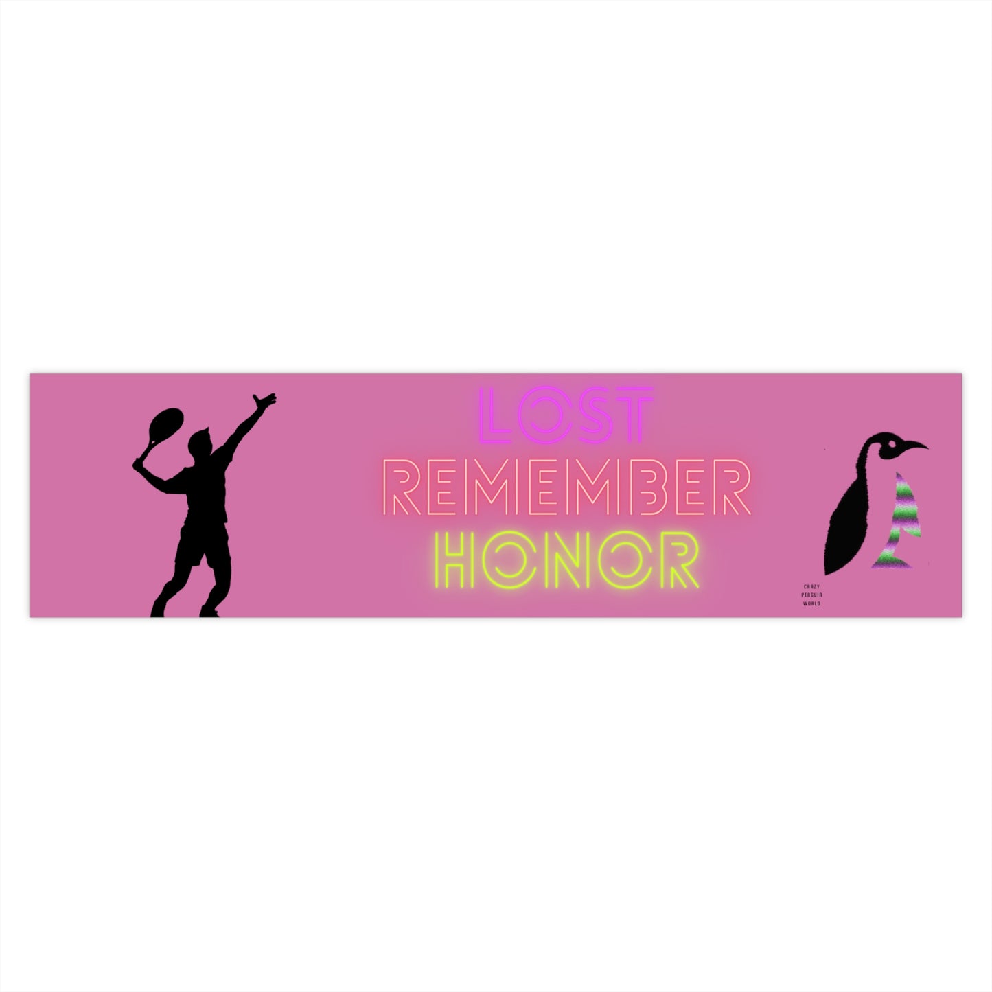 Bumper Stickers: Tennis Lite Pink