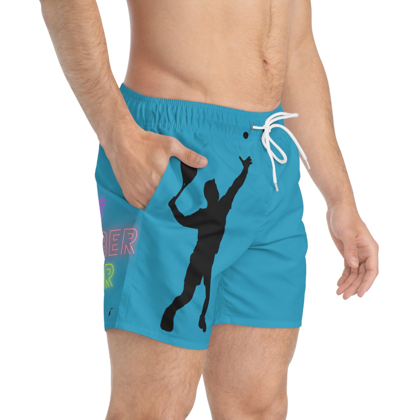 Swim Trunks: Tennis Turquoise