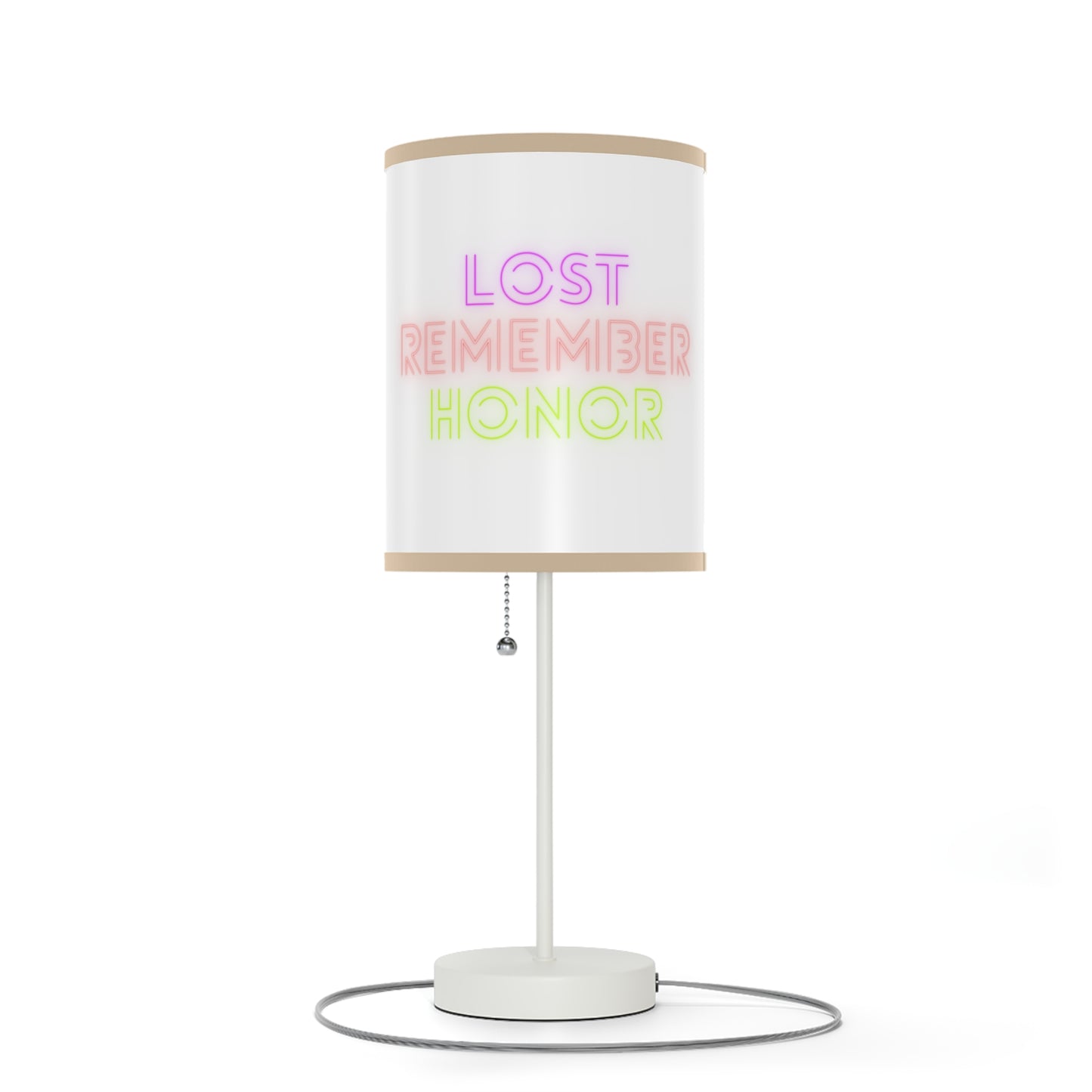 Lamp on a Stand, US|CA plug: Weightlifting White