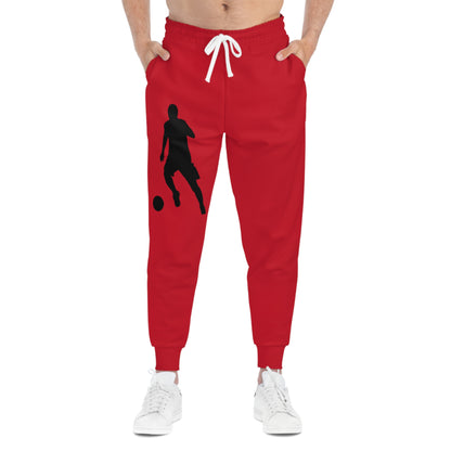 Athletic Joggers: Soccer Dark Red