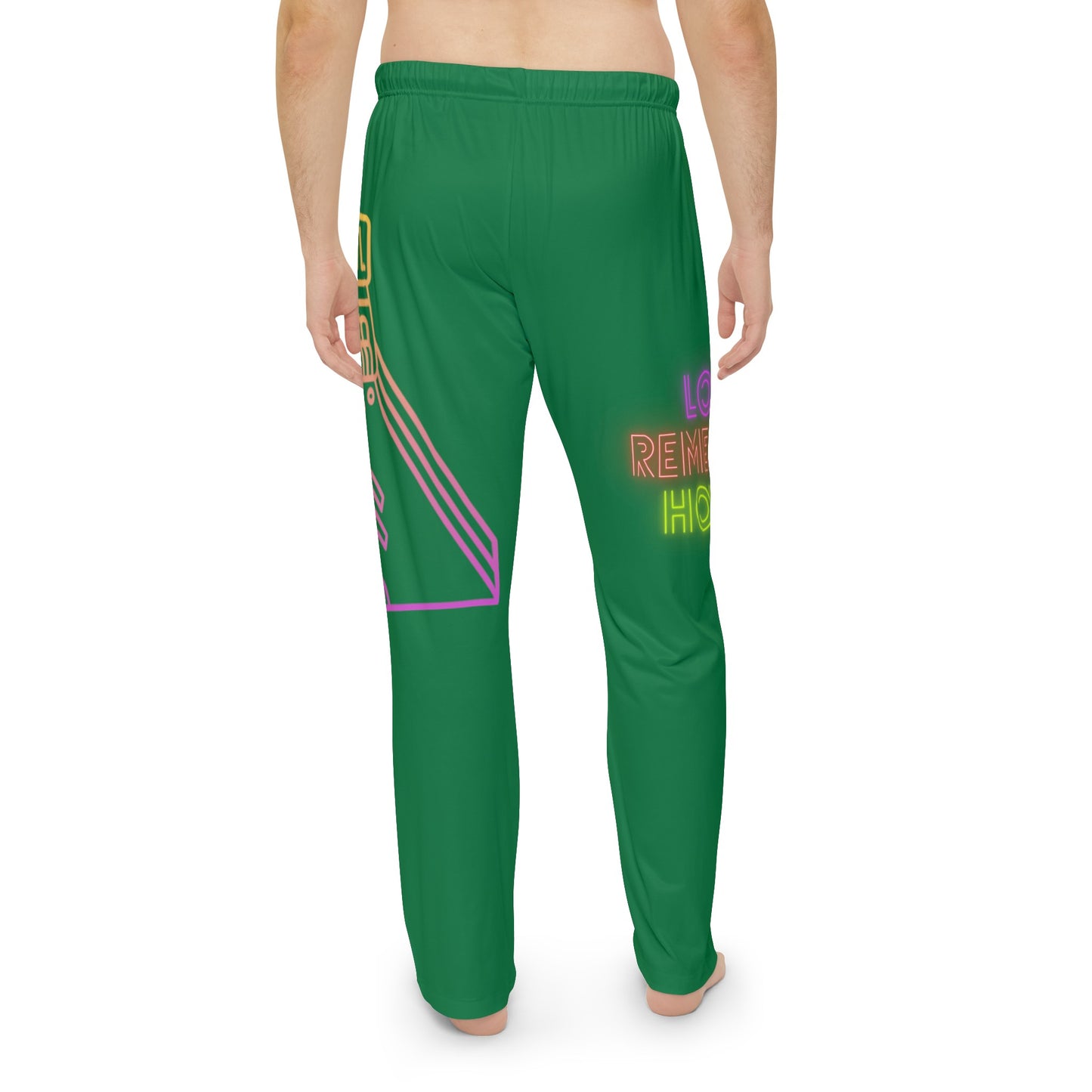 Men's Pajama Pants: Bowling Dark Green