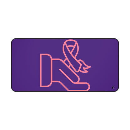 Desk Mat: Fight Cancer Purple