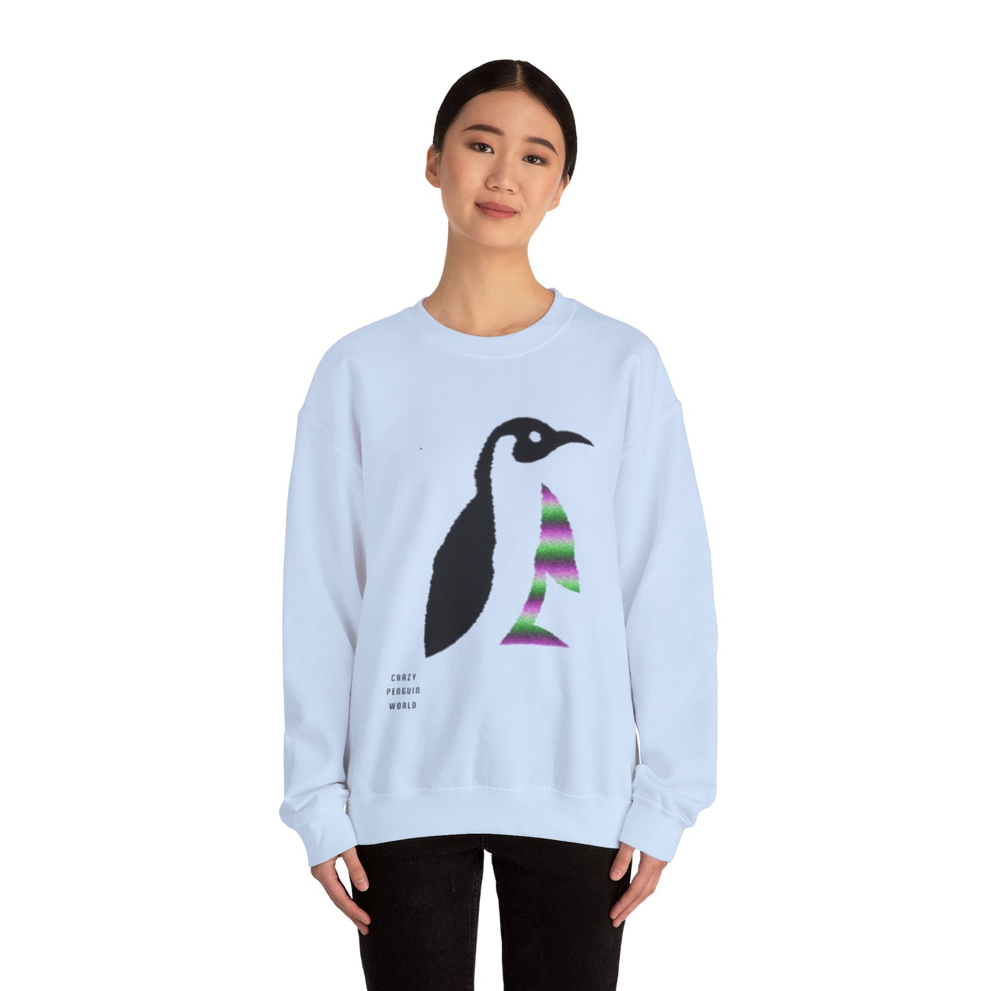 Heavy Blend™ Crewneck Sweatshirt: Crazy Penguin World Logo #2