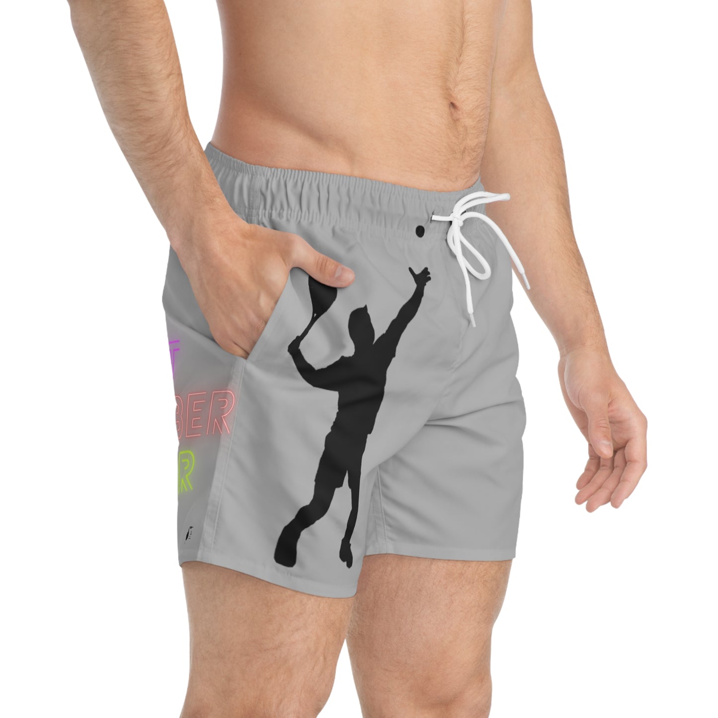 Swim Trunks: Tennis Lite Grey