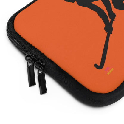 Laptop Sleeve: Hockey Orange