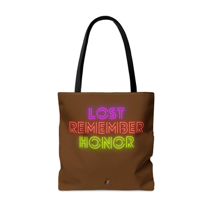 Tote Bag: Weightlifting Brown