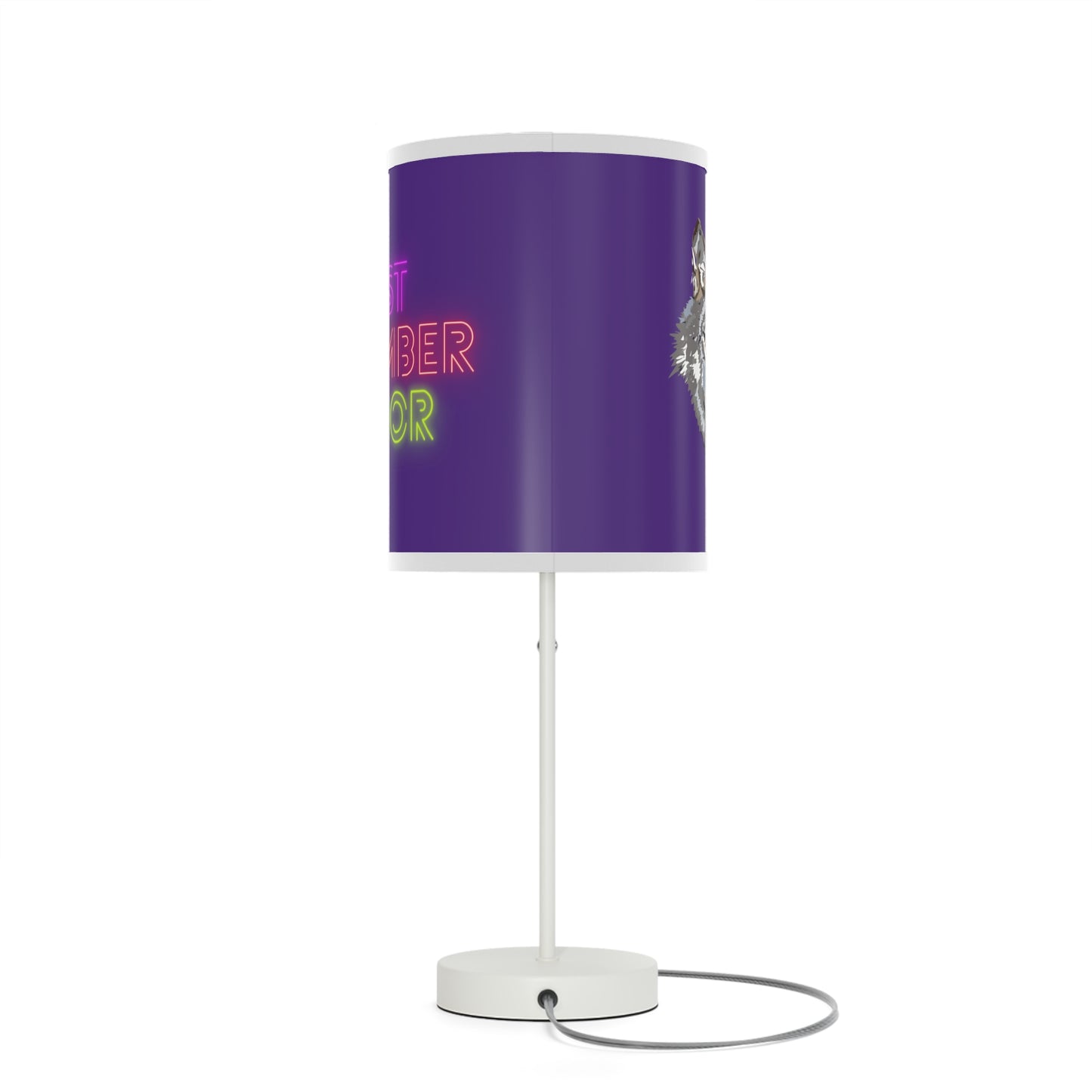 Lamp on a Stand, US|CA plug: Wolves Purple