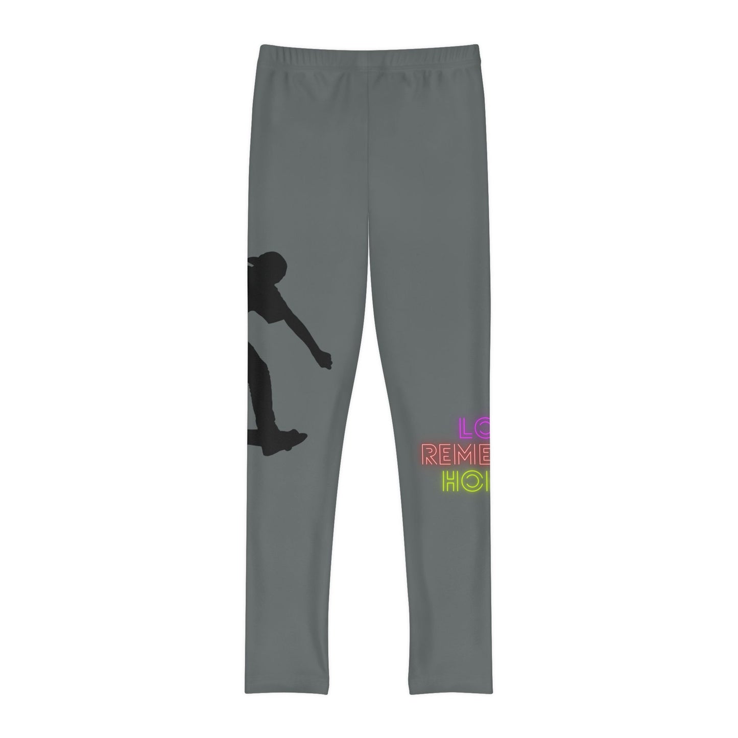 Youth Full-Length Leggings: Skateboarding Dark Grey