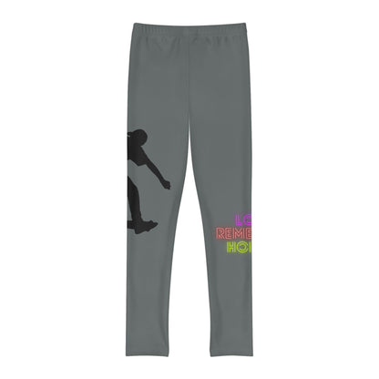 Youth Full-Length Leggings: Skateboarding Dark Grey