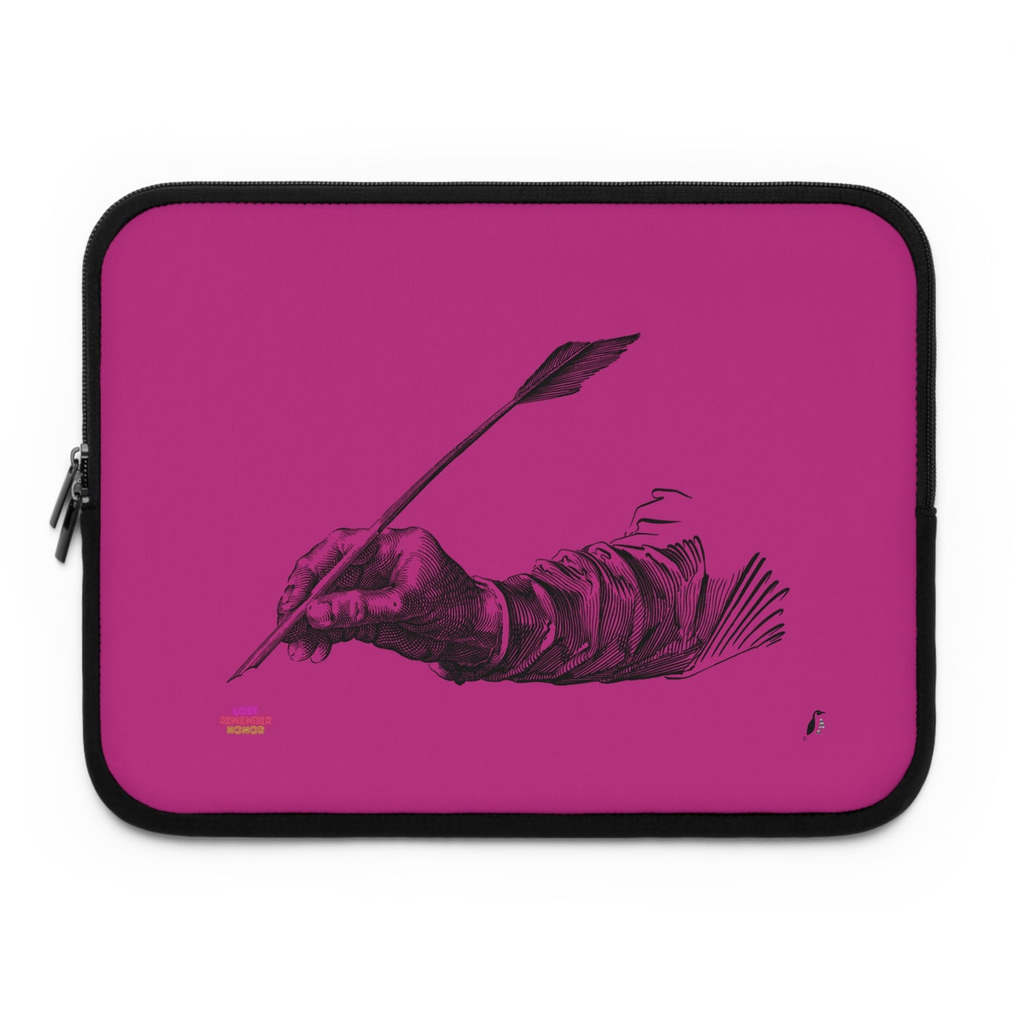 Laptop Sleeve: Writing Pink