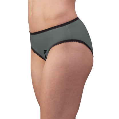 Women's Briefs: Basketball Dark Grey