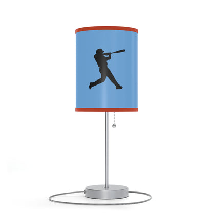 Lamp on a Stand, US|CA plug: Baseball Lite Blue