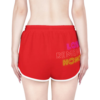 Women's Relaxed Shorts: Basketball Red