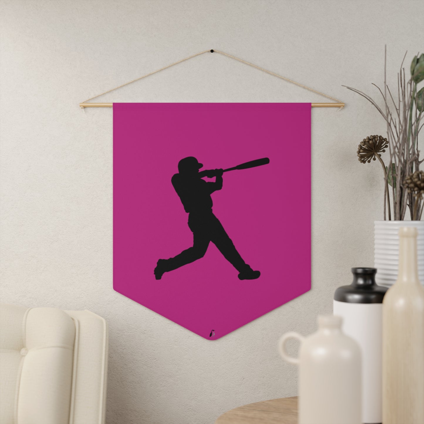 Pennant: Baseball Pink