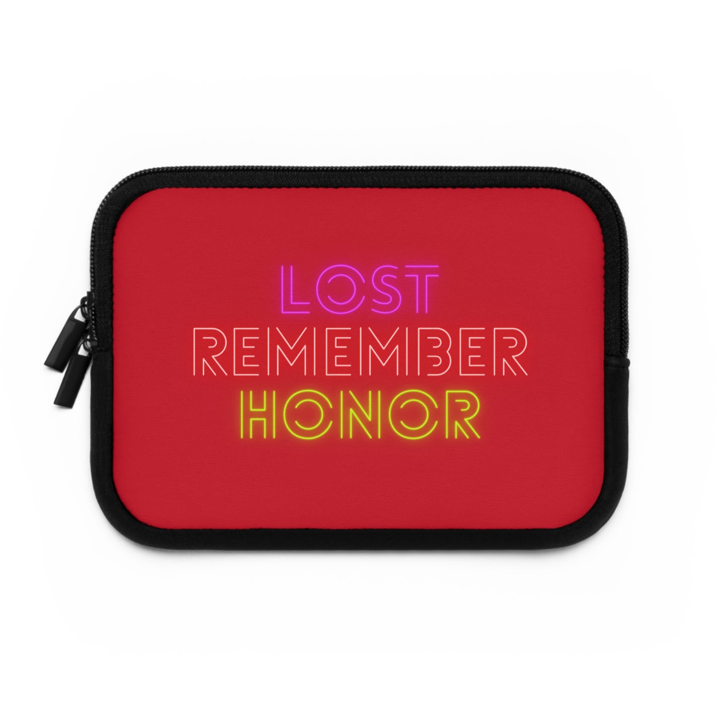 Laptop Sleeve: Lost Remember Honor Dark Red