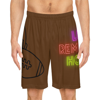 Basketball Shorts: Football Brown