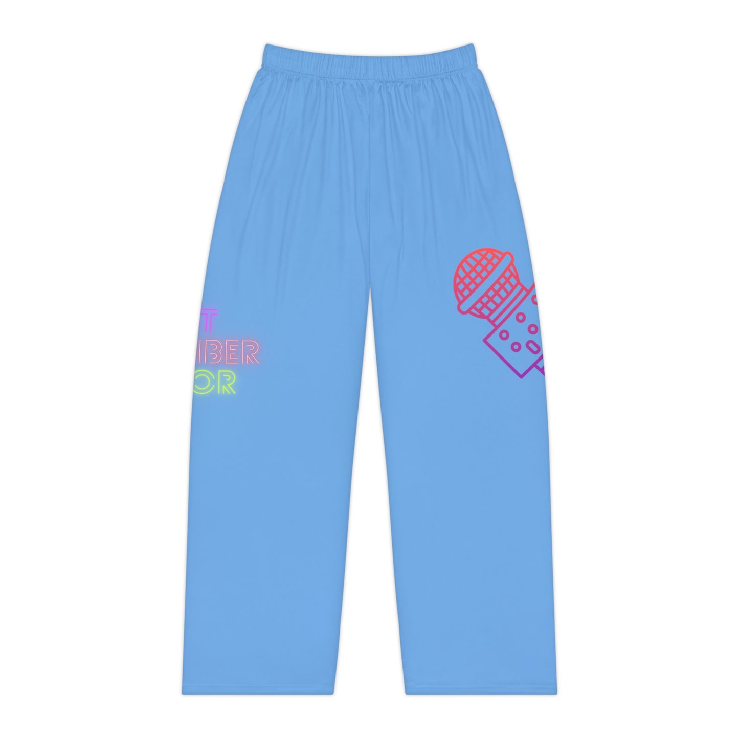 Women's Pajama Pants: Music Lite Blue