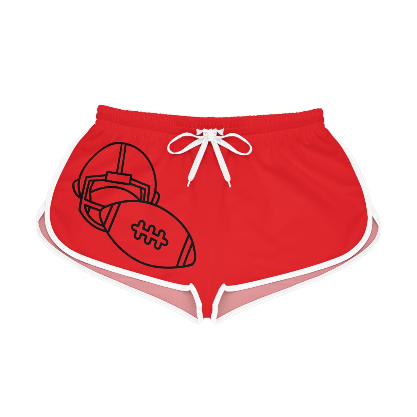 Women's Relaxed Shorts: Football Red