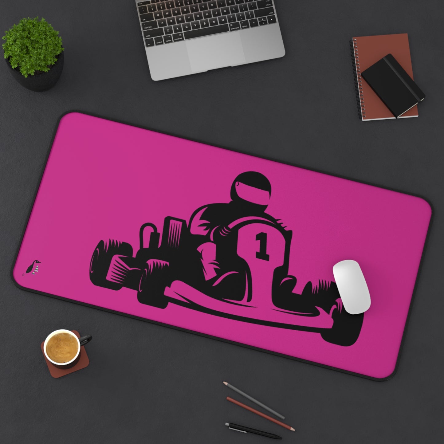 Desk Mat: Racing Pink