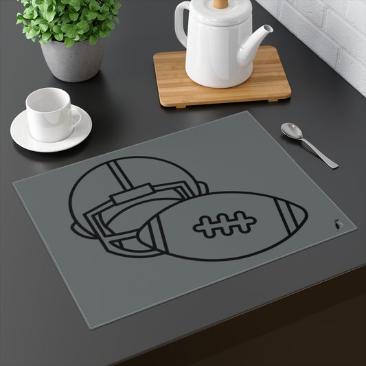 Placemat, 1pc: Football Dark Grey