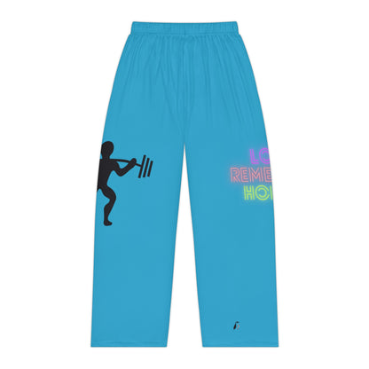 Women's Pajama Pants: Weightlifting Turquoise