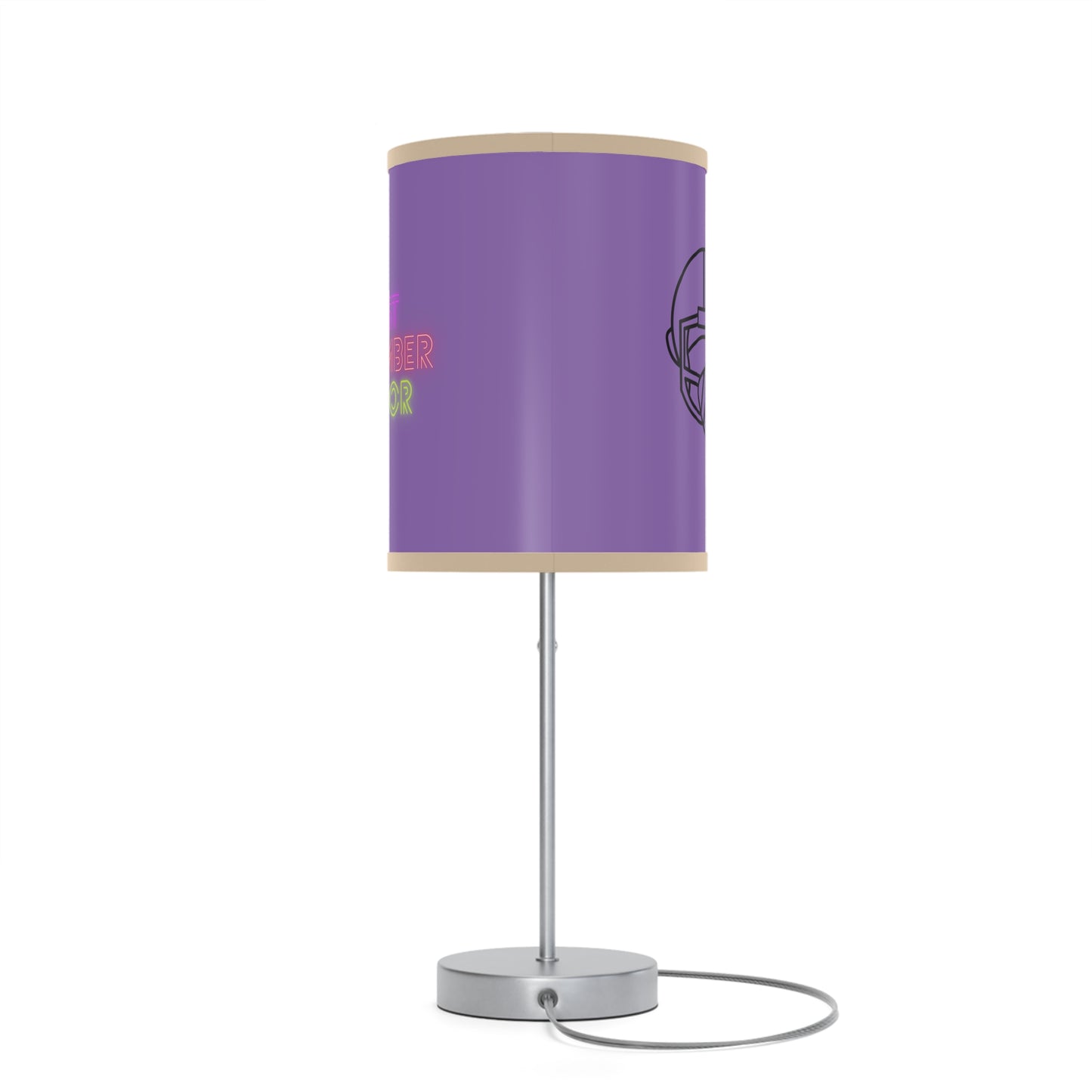 Lamp on a Stand, US|CA plug: Football Lite Purple