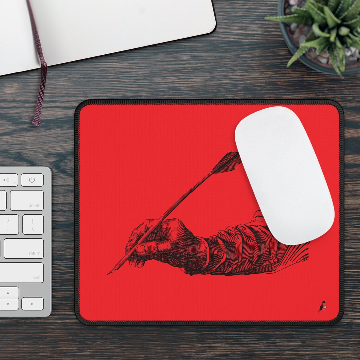 Gaming Mouse Pad: Writing Red