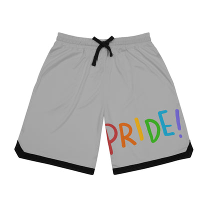 Basketball Rib Shorts: LGBTQ Pride Lite Grey