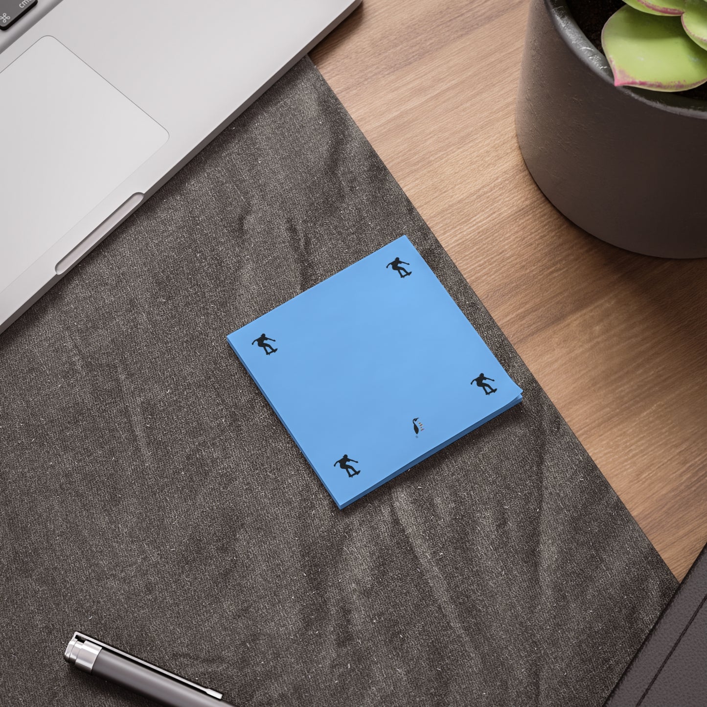 Post-it® Note Pads: Skateboarding Lite Blue