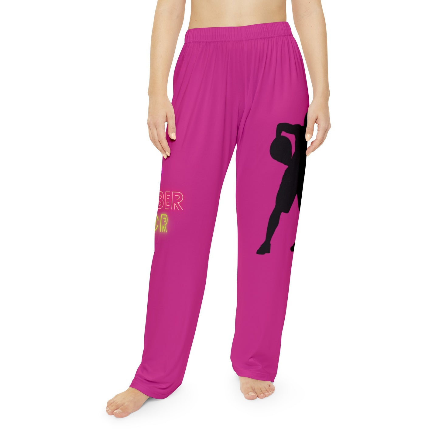 Women's Pajama Pants: Basketball Pink