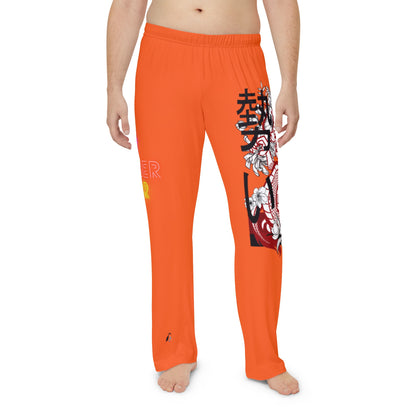 Men's Pajama Pants: Dragons Orange