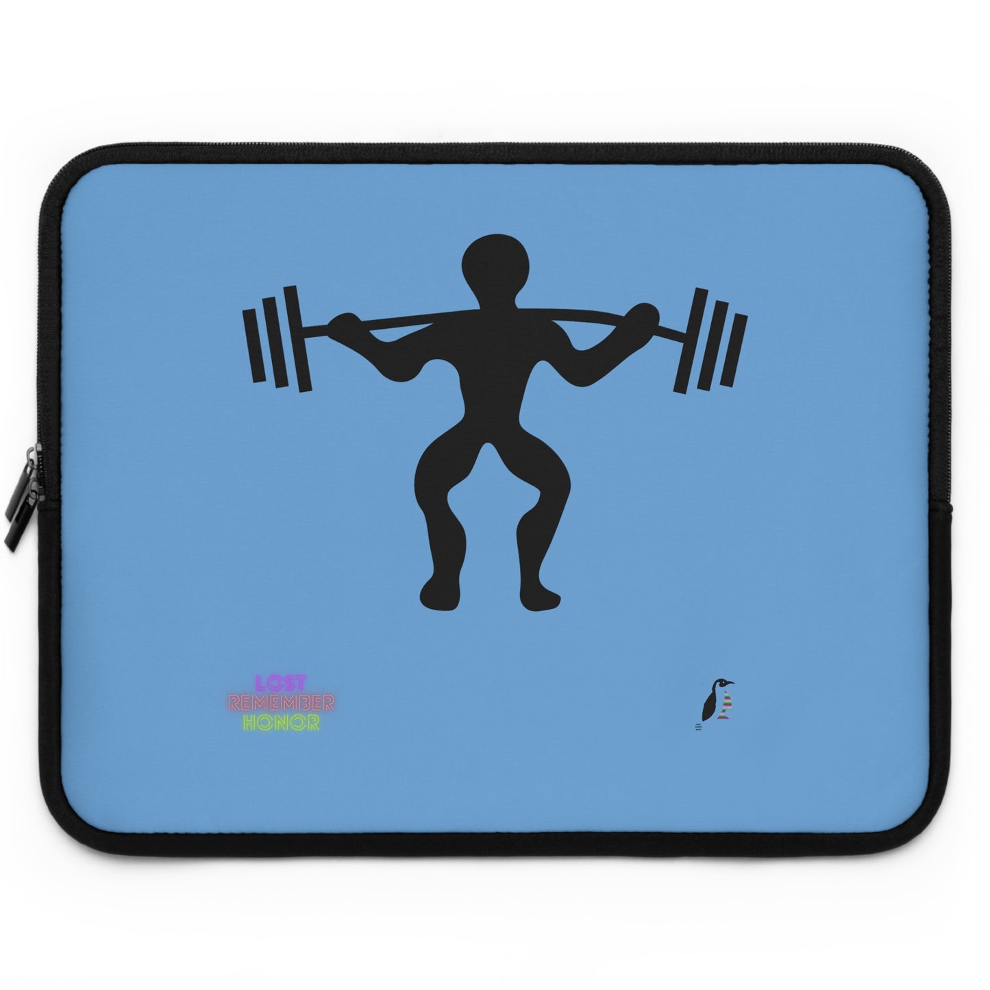 Laptop Sleeve: Weightlifting Lite Blue