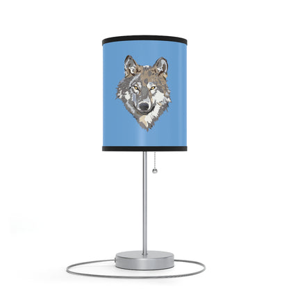 Lamp on a Stand, US|CA plug: Wolves Lite Blue