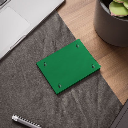 Post-it® Note Pads: Crazy Penguin World Logo Dark Green