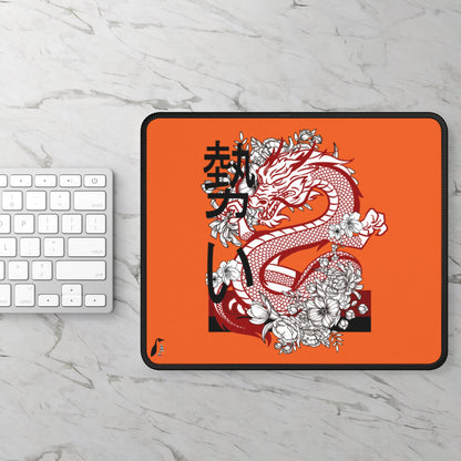 Gaming Mouse Pad: Dragons Orange