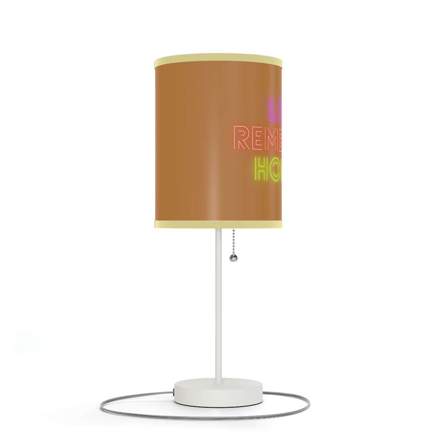 Lamp on a Stand, US|CA plug: Lost Remember Honor Lite Brown