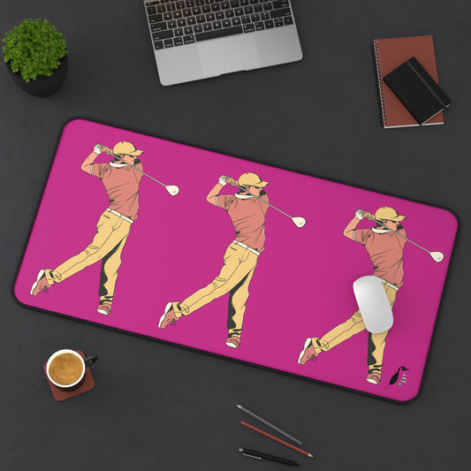 Desk Mat: Golf Pink