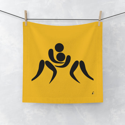 Face Towel: Wrestling Yellow