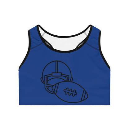 Sports Bra: Football Dark Blue