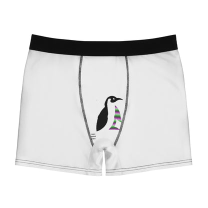 Men's Boxer Briefs: LGBTQ Pride White