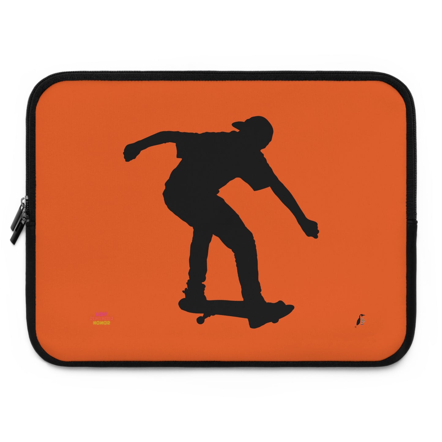 Laptop Sleeve: Skateboarding Orange