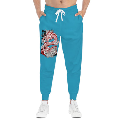 Athletic Joggers: Dragons Turquoise